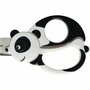 Kinderschaar met dierenmotief, Panda, L: 13 cm, 1 stuk