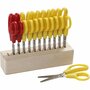 Kinderschaar - Veilig Scharen Voor Creatieve Knutselprojecten - Knutselschaar - DIY Schaar - Schoolbenodigdheden - Lengte 12,5 cm - Materiaal Rund Keizerin Boom - Set van 12 Stuks