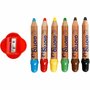 Kleurpotloden - Diverse Kleuren - L: 10,5 cm - Dikte 13 mm - Set van 6 Stuks - Kindvriendelijk