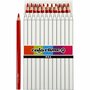 Dikke Driehoekige Kleurpotloden - Ergonomische Kleurpotloden - Jumbo Tekenpotloden - Kindvriendelijke Kleurpotloden - Extra Grip Kleurpotloden - School Kleurpotloden - Rood - L 17,45 cm - Vulling 5 mm