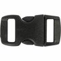 Klik Sluiting - Zwarte Kunststof Gesp - DIY Gesp Voor Accessoires, Rugzakken & Riemen - Geschikt Voor Diverse Toepassingen - Lengte 29 mm - Breedte 15 mm - Gatgrootte: 3x11 mm - Set van 4 Stuks