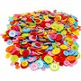 Knopen Mix - Diverse Knopen - Decoratieve Knopen Voor Hobby - DIY Knoop Mix - Ronde Knopen Voor Creatieve Projecten - Diameter 10+15+20+22mm - Gewicht 500gr