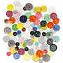 Knopen mix, diverse kleuren, 50 gr, d 12+18+20 mm, 100 stuk/ 1 doos