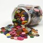 Mix van Ronde Knopen - 2-Gats Knopen in Diverse Kleuren & Maten - Perfect voor Kleding, DIY Handwerk & Decoratieprojecten - 12+18+20 mm Diameter - 800 Stuks