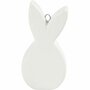 Konijn - Decoratieve Witte Konijnen - DIY Konijnenfiguren voor Hobbydecoratie - Knutsel Konijn - 7,2x3,6 cm - Wit - 12 Stuks