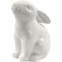Konijn Porselein - H: 9 cm - D: 5,5 cm - Set van 12 Stuks - DIY Decoratie - Voor Creatieve Projecten