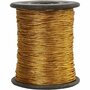 Koord - Metallic Goudkleurig Koord - DIY Decoratief Koord - Hobby Koord Voor Ophangen - Creatieve Macrame Koorden - Dikte 0,5mm - Lengte 100m - 1 Rol