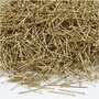 Kopspelden - Gouden Kopspelden Voor Kleding & Stoffen - DIY Stevige Spelden Voor Creatieve Projecten - Geschikt Voor Naaiwerk & Textiel - L: 18 mm - Dikte 0,6 mm - Gewicht 500 gr