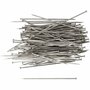 Kopspelden Zilver - Knutselspelden - Lange Spelden - DIY Naaldwerk - Naaiaccessoires - Stoffen Spelden - Hobbymateriaal - 34 mm - Dikte 0,6 mm - 50 gr
