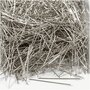 Kopspelden - Zilveren Spelden - Decoratieve Hobbyspelden - DIY Spelden Voor Handwerk - Lange Spelden Voor Creatieve Projecten - Lengte 37mm - Dikte 0,7mm - Gewicht 500gr