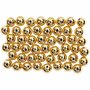 Kralen - Goudkleurige Parels - DIY Sieraden Maken - Perfect Voor Armbanden & Kettingen - Imitatie Parelkralen - Hoge Kwaliteit - Diameter: 5 mm - Gatgrootte: 0,7 mm - Creotime - 100 Stuks