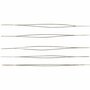 Kralenrijgnaald - Dunne Naald Voor Kralen - DIY Sieraden Benodigdheden - Fijne Rijgnaald Voor Knutselen - Lengte 6cm - Dikte 0,3mm - Set van 5 Stuks