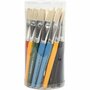 Kinderkwasten Set - Platte Varkensharen Penselen - Brede Penseelset voor Creatieve DIY Kunst, Schoolprojecten & Knutselen - Ideaal voor Grote Oppervlakken - 30 Stuks