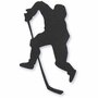 IJshockey Speler Silhouetten - Happy Moments IJshockey Speler Decoratie - DIY Zwarte Silhouetten - Kartonnen IJshockey Stickers - 54x64 mm - 10 Stuks