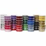 Lace tape set, diverse kleuren, B: 15 mm, 56x3 m/ 1 doos