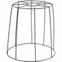 Zwarte Metalen Lampenkap - DIY Lampenframe voor Zelfgemaakte Lampen - Geschikt voor Omwikkelen, Breien, Haken of Direct Gebruik - Industrieel Design - Moderne Verlichting - 20 cm Hoog