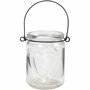 Lantaarn - Glazen Lantaarn voor Decoratie - DIY Lantaarn met Metalen Hanger - Ronde Glazen Lantaarn - 9,5x9 cm - 12 Stuks