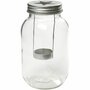 Decoratieve Glazen Lantaarn - Transparante Lantaarn met Stervormig Deksel - DIY Kaarsenhouder voor Waxinelichtjes, Tafeldecoratie & Feestelijke Versiering - 18 cm Hoog