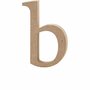 Papier-Mâché Letter B - DIY Kartonnen Alfabet Letter - Handgemaakte 3D Letter voor Knutselen, Schilderen & Decoratie - 13 cm Hoog - 2 cm Dikte