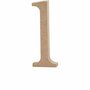Papier-Mâché Letter L - Handgemaakte Kartonnen Letter - 3D Alfabet Decoratie voor DIY Knutselprojecten & Interieur - 12,7 cm Hoog - 2 cm Dikte