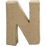 Letter, N, H: 10 cm, B: 7,8 cm, dikte 2 cm, 1 stuk