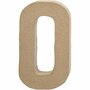 LETTER PAPIER-MACHÉ O  Handgemaakte Papier-maché Letter  DIY Decoratie Letter  Voor Het Beschilderen En Versieren  20,5 cm  1 stuk