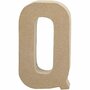 Letter, Q, H: 20,3 cm, B: 11,5 cm, dikte 2,5 cm, 1 stuk