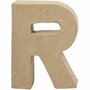 Letter, R, H: 10 cm, B: 7,5 cm, dikte 1,7 cm, 1 stuk