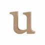 Letter, u, H: 8,5 cm, dikte 2 cm, 1 stuk