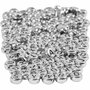 Letterkralen, zilver, d 7 mm, gatgrootte 1,2 mm, 165 gr/ 1 doos