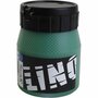 Linoleum Verf - Groen - Waterbasis - Dikke Consistentie - 250ml - Kwaliteitsverf voor Linoleum - Perfect voor Creatieve Toepassingen