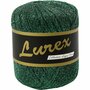 Lurex glitter garen, groen, L: 160 m, 25 gr/ 1 bol