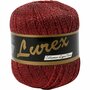 Lurex glitter garen, rood, L: 160 m, 25 gr/ 1 bol