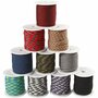 Macramé koord, diverse kleuren, B: 5 mm, 10x10 m/ 1 doos