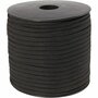 Macramé Koord Zwart - Plat Nylon Koord - Stevig & Flexibel - Perfect voor DIY Sieraden, Handgemaakte Creaties, Haken, Breien & Knutselen - 5 mm x 50 m