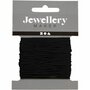 Macramé Koord Zwart - Stevig Katoen Koord - DIY Macramé - Handwerk Touw - Macramé Touw Voor Wanddecoratie - Sieraden Touw - Knutselkoord - Dikte 1 mm - 10 m - 1 Rol