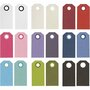 Labels - Manilla - 6x3 cm - 250 gr - 30 Dozen - Diverse Kleuren - Papieren Etiketten voor Kleur en Organisatie