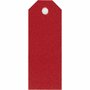Manilla Labels Rood - Kartonnen Labels - Cadeaulabels - Organiseer & Decoreer - Prijskaartjes - Kaartlabels - Knutselkaartjes - 3x8 cm - 220 gr - 20 Stuks