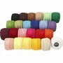Katoengaren - Mercerised Katoengaren - Diverse Kleuren - DIY Hobby Garen - Haken En Breien Garen - Handwerk Garen - 20gr Per Bol - Set Van 24 Bollen