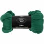 Merino wol - 21 micron - Groen - Vilten - Spinnen - Zachte wol - Australische wol - 100 gr - Zacht - Geschikt voor vilten en spinnen