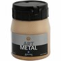 Metallic Verf - Acrylverf Metallic Medium Goud - Metaalverf - Goudkleurige Metallic Hobbyverf - Glansverf - Shimmerverf - Schjerning Art Metal - 250ml