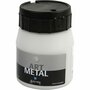Metallic Verf - Acrylverf Metallic Zilver - Metaalverf - Zilverkleurige Metallic Hobbyverf - Glansverf - Shimmerverf - Schjerning Art Metal - 250ml