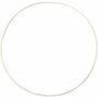 Metalen Ringen - Bloemenkrans Ring - 20cm Diameter - 3mm Dikte - 5 Stuks - Wit Metaal