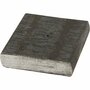 Metalen voet, afm 4x4x1 cm, gatgrootte 2 mm, 1 stuk