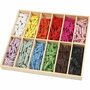 Mini Wasknijpers - Houten Knijpertjes in Diverse Kleuren - Perfect voor Knutselen, Kaarten Maken & DIY Projecten - Kleine Formaat - 25 mm x 3 mm - 12x24 Stuks