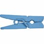 Mini wasknijpers, blauw, L: 25 mm, B: 3 mm, 36 stuk