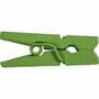 Mini wasknijpers, groen, L: 25 mm, B: 3 mm, 36 stuk/ 1 doos