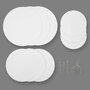 Mobielen blanco - Kartonnen cirkels - DIY mobiel maken - Creatieve decoratie - Ophangmobiel - Karton knutselset - Met ophangmateriaal - Verschillende maten - 12 stuks
