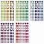Mozaïek Stickers - Zelfklevende Mozaïek Steentjes - Decoratieve Knutselstickers - DIY Mozaïek Kunst - Diverse Kleuren - 8-14 mm - 11x16,5 cm - 10 Vel