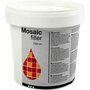 Mozaïekvoeg Wit - Hoogwaardig Voegmiddel voor Mozaïekkunst & Tegelprojecten - Gebruiksvriendelijk & Duurzaam - Eenvoudig aan te brengen - Perfect voor DIY Mozaïekkunst - 1000 ml - 1 Emmer